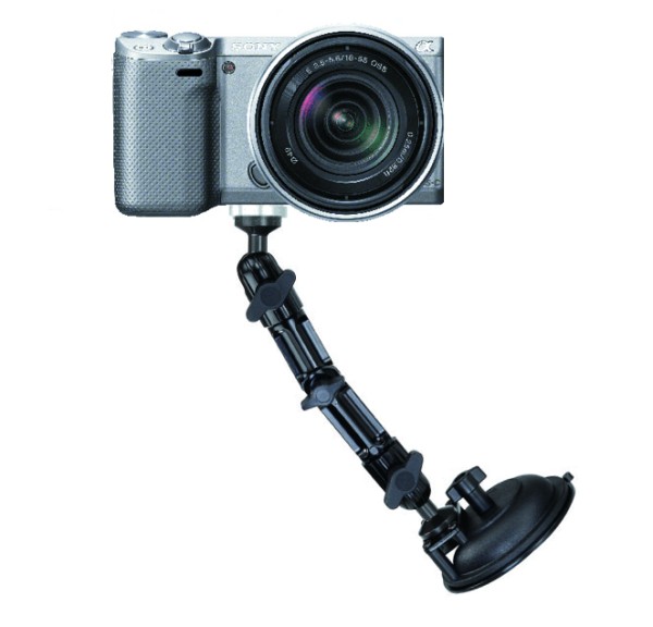 KFZ Kamera Camcorder Halterung Saugnapf Saugstativ Fotostativ Metall Aluminium