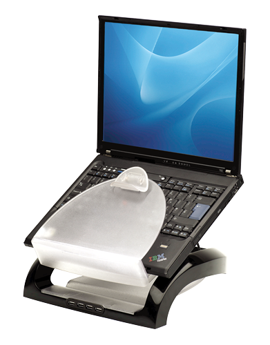 Fellowes Smart Suites Laptop Workstation Halter Ständer 4x USB bis 17 Zoll Notebook 80209