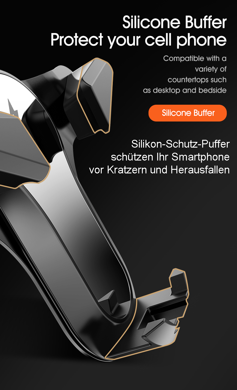 Handy Auto-Halterung aus Metall Auto Vent Universal 360° Drehung KFZ  Lüftung Halter für Phone Xs Max, XR, X, 8, 7, 6S, Samsung S10 S9 S8 S7 S6,  Note 10, 9, Huawei, alle