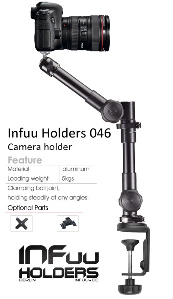 Table Camera Mount Camcorder Clamp Photographic Monopod Metal Infuu Holders 046